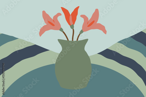 vase with flowers