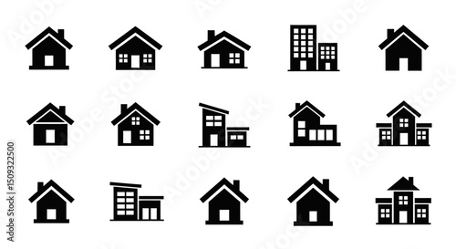 Icon set Perfectly Designed Pictograms House Icons