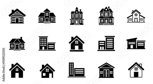 Icon set Perfectly Designed Pictograms House Icons