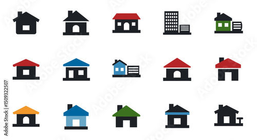 Icon set Perfectly Designed Pictograms House Icons