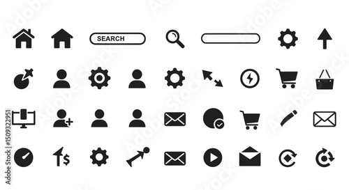Icon set Perfectly Designed Pictograms Web Icons