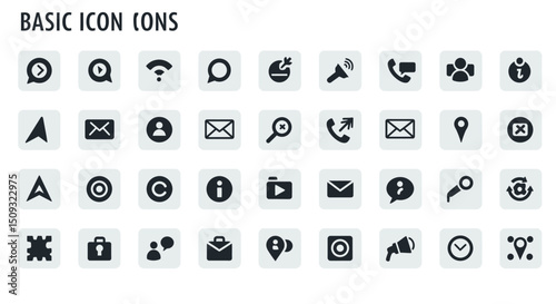 Icon set Perfectly Designed Pictograms Web Icons