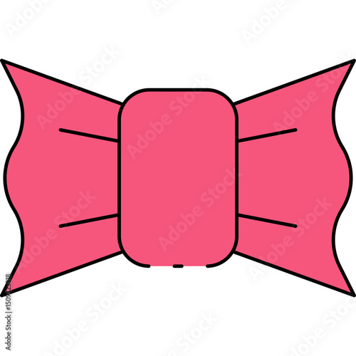 Bow single icon vector illustration