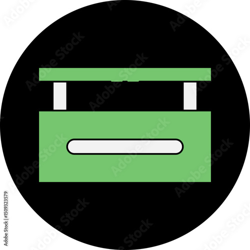 Hurdle single icon vector illustration