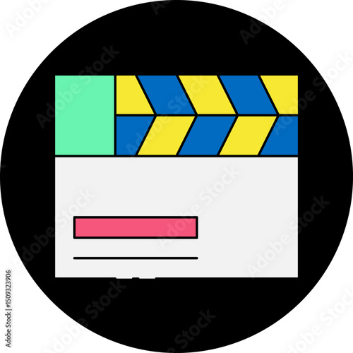 Video single icon vector illustration