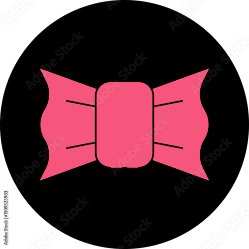 Bow single icon vector illustration