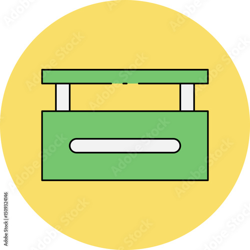 Hurdle single icon vector illustration