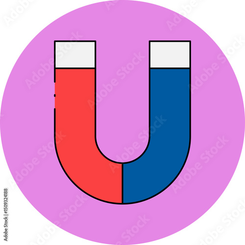 Magnet single icon vector illustration