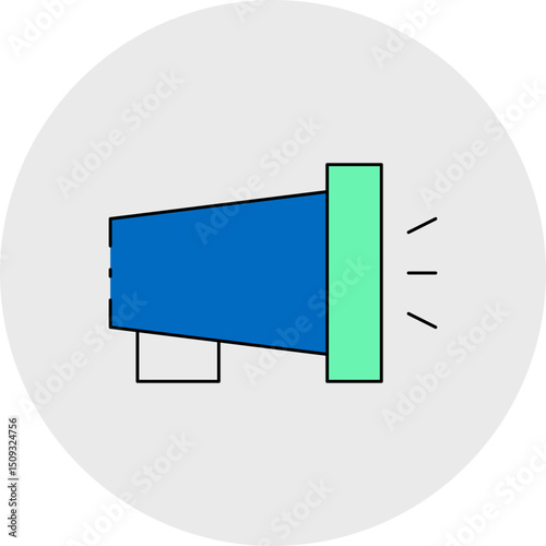 Megaphone single icon vector illustration