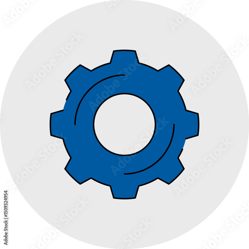 Setting single icon vector illustration