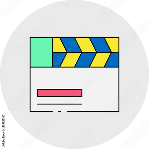 Video single icon vector illustration