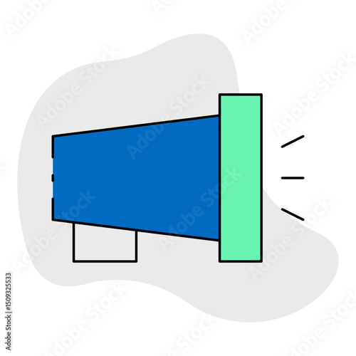 Megaphone single icon vector illustration