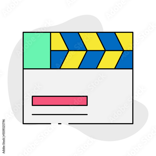 Video single icon vector illustration