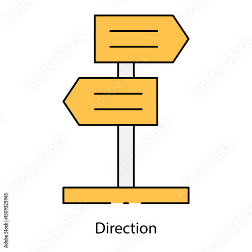 Direction single icon vector illustration