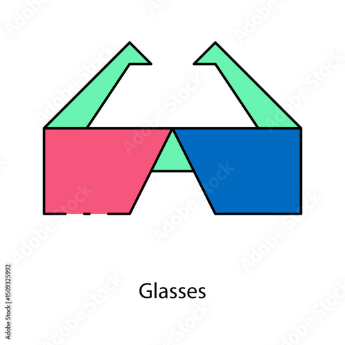 Glasses single icon vector illustration