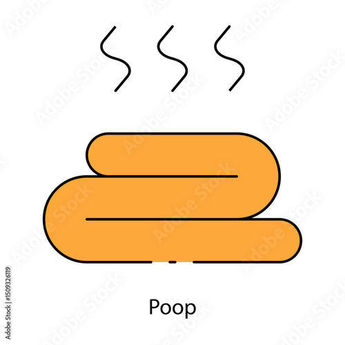 Poop single icon vector illustration