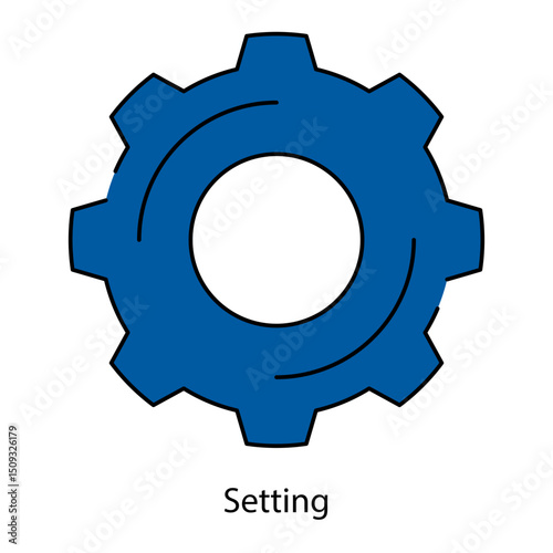 Setting single icon vector illustration