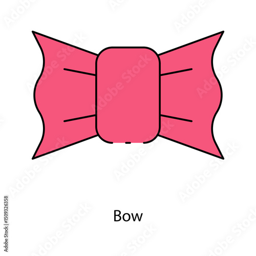Bow single icon vector illustration