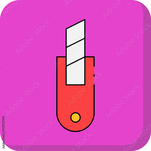 Paper cutter single icon vector illustration