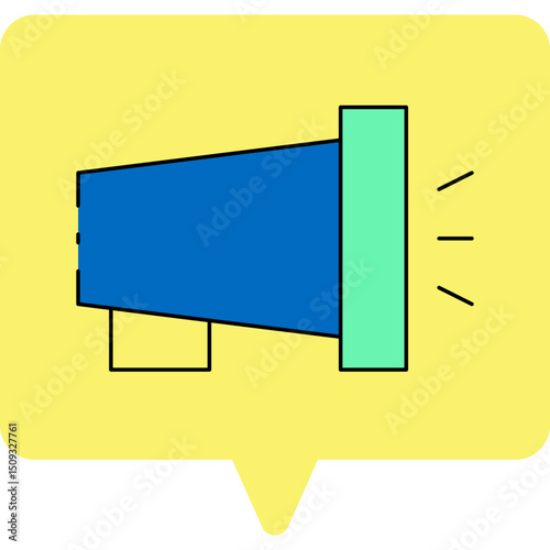 Megaphone single icon vector illustration