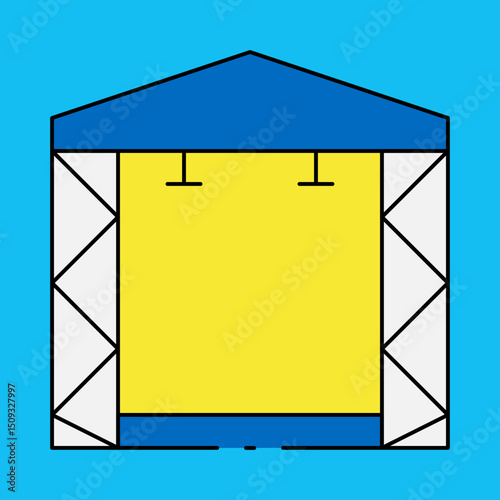 Concert single icon vector illustration