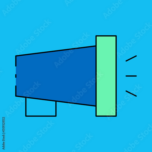 Megaphone single icon vector illustration