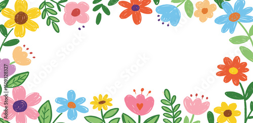 手描きイラスト　花