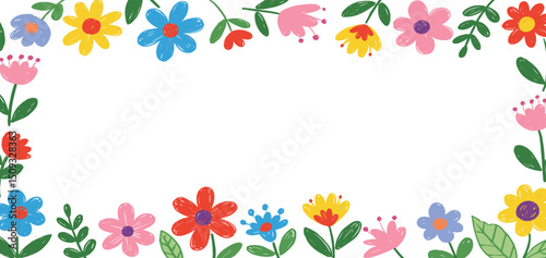 手描きイラスト　花