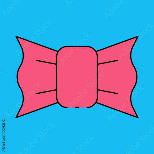 Bow single icon vector illustration