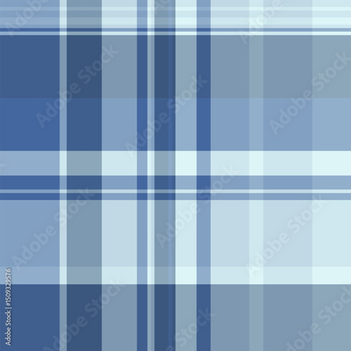 Styling fabric pattern vector, bandanna background tartan plaid. Print check texture seamless textile in blue and pastel colors.