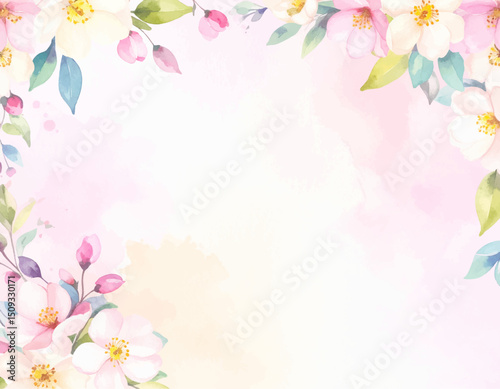 Elegant Floral Corner: Delicate floral elements grace the frame, painting a picture of refined beauty and elegance with their soft, painterly textures and gentle hues
