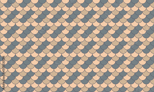 Elegant geometric pattern in muted tones.  Seamless design with overlapping scales, perfect for backgrounds, textures, or website design.  Evokes a sense of calm and sophistication.