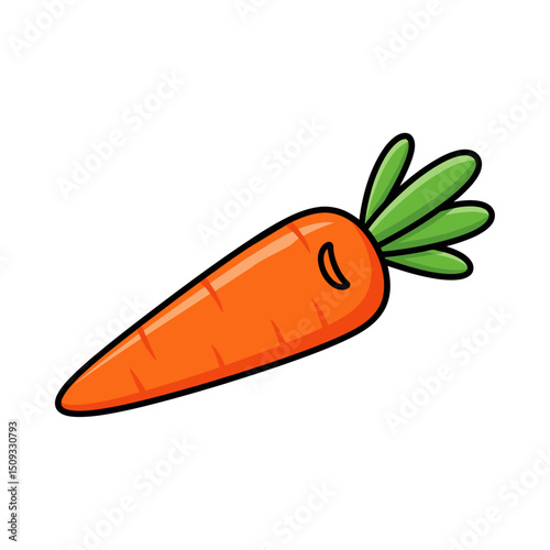 Charming Carrot Graphic for Healthy Eating
