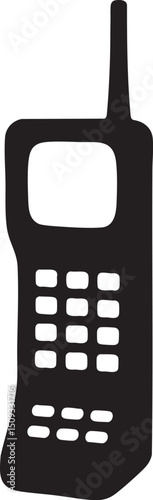 mobile phone silhouette