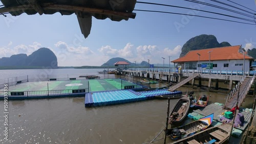 Koh Panyi, the floating village where the Muslim community lives in Thailand.