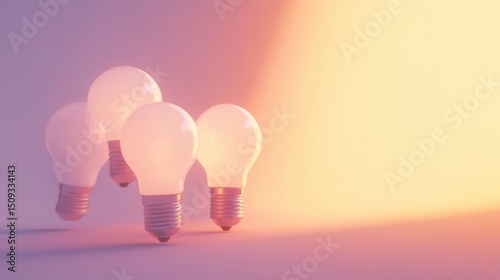 idea, light bulb, light background, play of light, minimalism