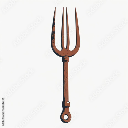 vector illustration of a Pitchfork