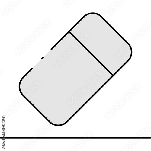 Erase single icon vector illustration