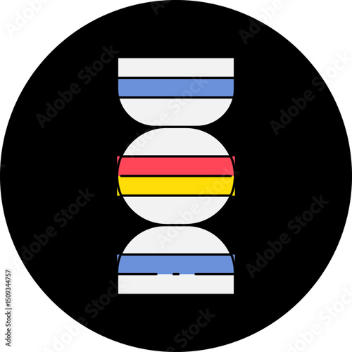 DNA single icon vector illustration