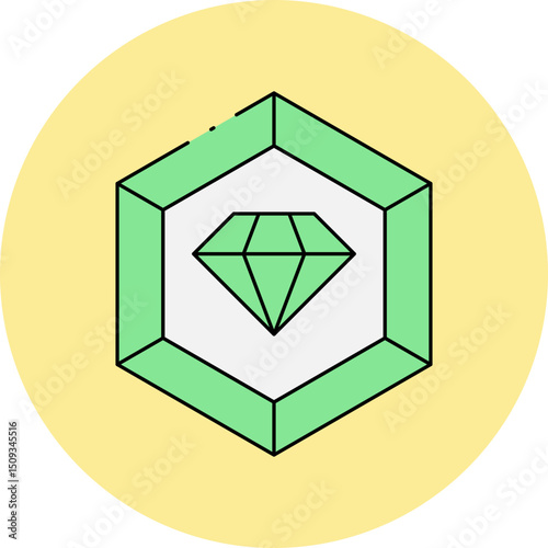 Diamond single icon vector illustration