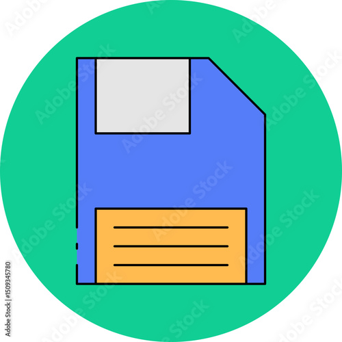 Save single icon vector illustration