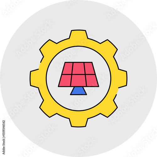 Setting single icon vector illustration