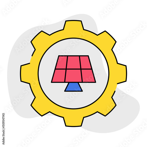 Setting single icon vector illustration