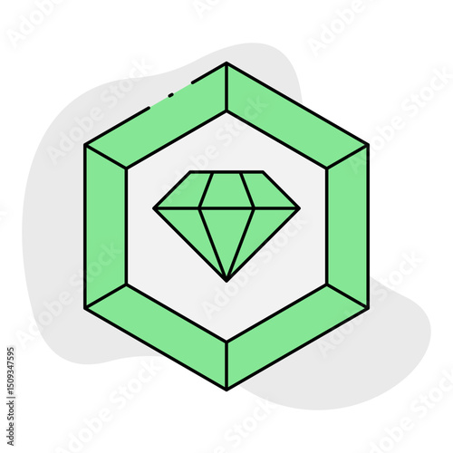 Diamond single icon vector illustration