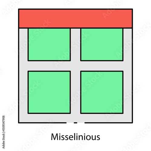 Misselinious single icon vector illustration