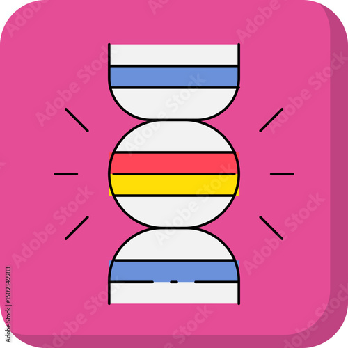 DNA single icon vector illustration