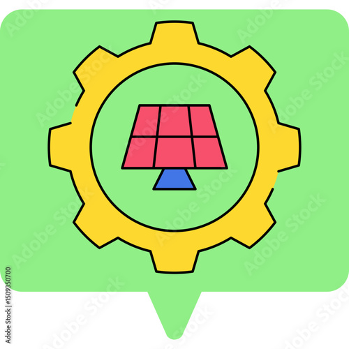 Setting single icon vector illustration