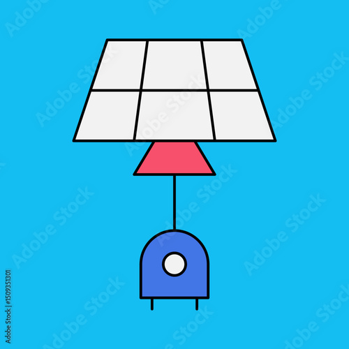 Solar energy single icon vector illustration