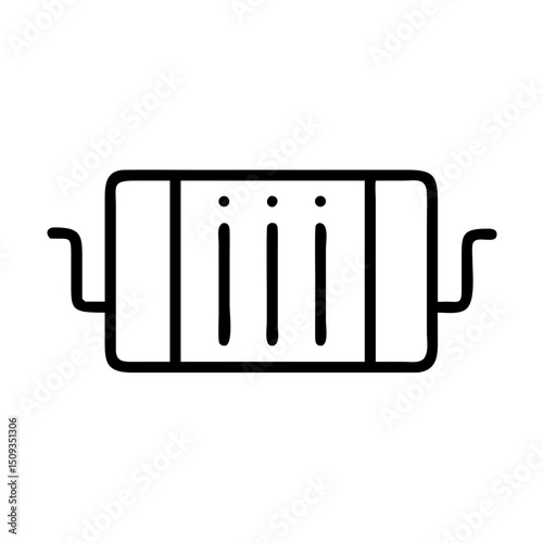 Simple radiator icon, for websites and apps