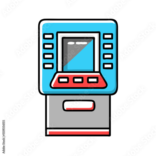 ATM machine icon for banking or finance.